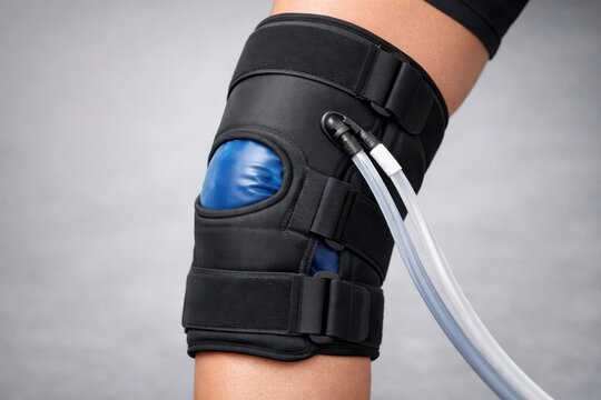 Advanced orthopedic knee therapy device designed to alleviate pain and promote recovery by utilizing innovative compression technology and integrated cold therapy systems for improved mobility
