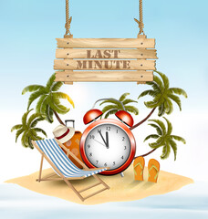 Summer holidays background. Vacation memories. Vector.