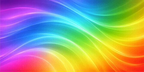 Obraz premium Abstract colorful rainbow background featuring bright waves and a swirl of motion in a vibrant light design for a modern art wallpaper texture