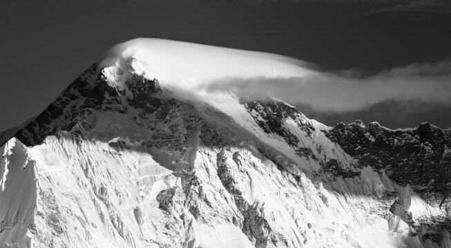 Sunrise Alpenglow on Cho Oyu Nepal Himalayas