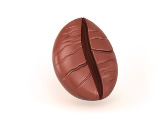 Coffee Bean 3D Vector Icon illustration