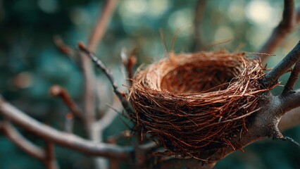 Bird's Nest in a Tree Branch