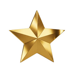 Fototapeta premium Golden Star Shining Brightly