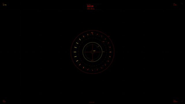 Webdesigner creates hud animation in sci-fi space for futuristic web experience using advanced software tools and design elements