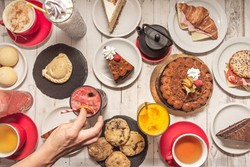 The color palette of pastry: from the earthy tones of chocolate and caramel to the vibrant pastels of buttercream and the bright colors of fresh fruit