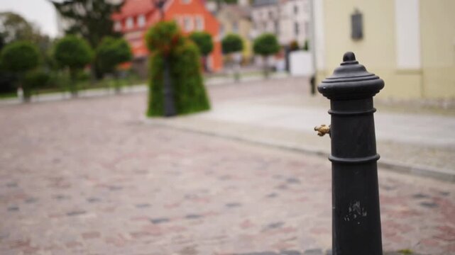 Water column near Post-evangelical church in Sztum