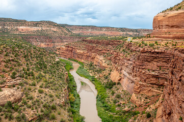 Dolores River From Hanging Flume Overlook