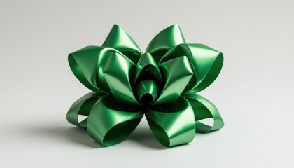 Green Ribbon Flower