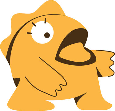 cartoon illustration of a fish