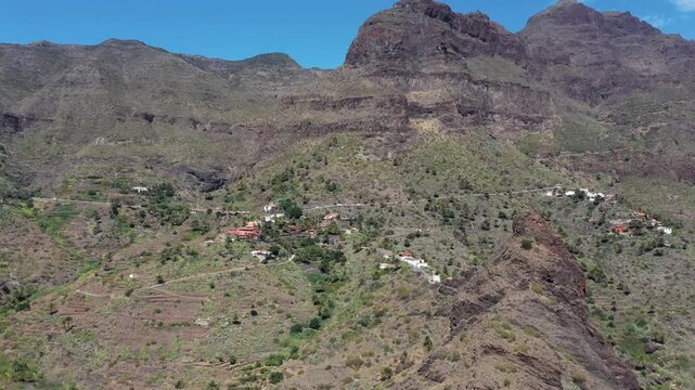 Aerial view of Masca Village, Tenerife, Spain