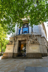 Naklejka premium Beaux-Arts architecture of Australia House High Commission. Its marble interior served as the set for Gringotts Bank in the Harry Potter films
