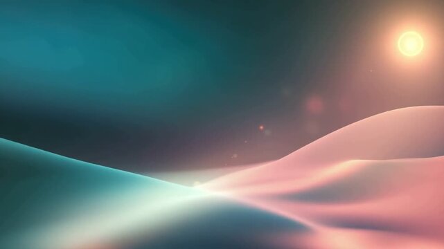 Desert Dreamscape: Abstract desert landscape illustration evokes a sense of tranquility, the gradients mirroring the soft caress of sand dunes under a radiant sun.