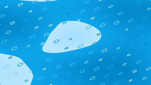 Blue Gradient Background With Bubbles And Light Effects Motion