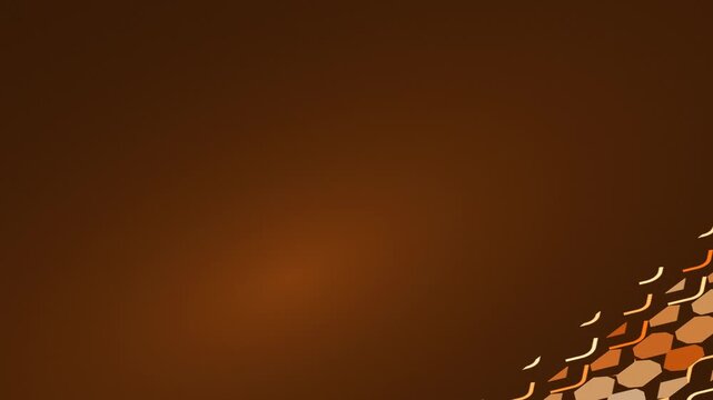 Brown Abstract Geometric Pattern Background with Orange Light Rays