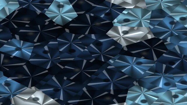 Close Up Overhead View Of Blue Umbrellas Animated Background Loop