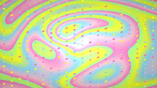 Colorful Swirl Motion Graphic with Pastel Hues and Speckled Texture