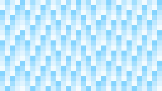 上昇する水色の四角のグラデーションラインのパターン背景