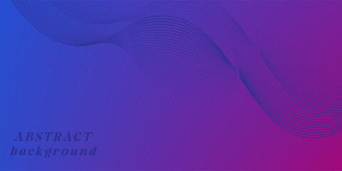 Abstract wave design with blue curves and light patterns for a digital background template