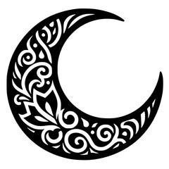Ethnic crescent moon silhouette © Breck