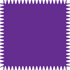 Obraz premium A vibrant purple square with a zigzag border pattern in a repeating sequence