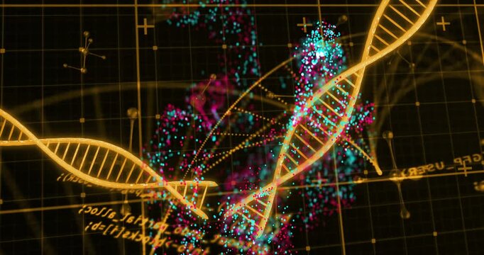 Particle blobs forming and dropping, initiating wrapping around gold helix, visualizing binding