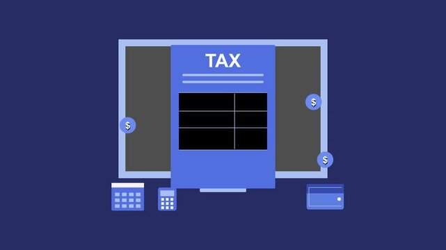 Tax Season Simplified: A clean, inviting illustration of a tax form, symbolizing the core of financial compliance, placed in a modern setting that captures the essence of ease, efficiency.