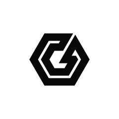 Bold geometric simple letter G logo