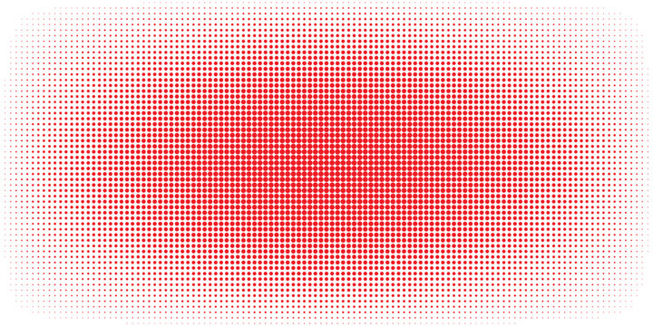 Grunge halftone gradient background. Faded grit noise texture. White and red sand wallpaper. Retro pixelated backdrop. Anime or manga