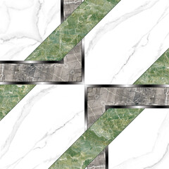 Collection of decorative ceramic tiles for minimalist home floors