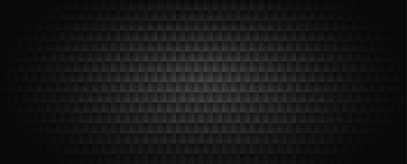 Obraz premium black tech geometric background abstract square tile