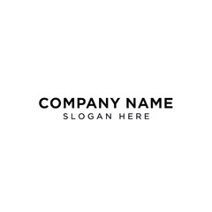 Fototapeta premium Company Name Slogan Placeholder Text Logo.