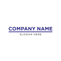 Company Name Placeholder Logo Design Template.