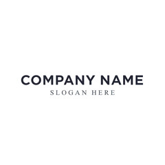 Obraz premium Company Name Slogan Placeholder Text Template.