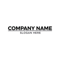 Fototapeta premium Company Name Logo Template Placeholder Text.