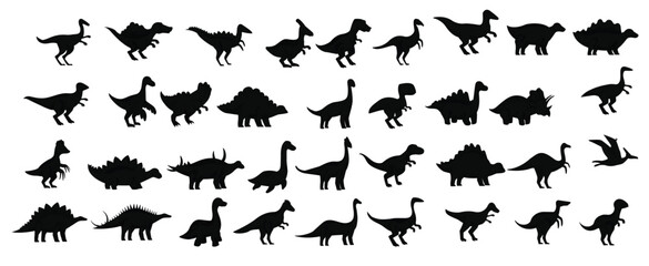 Collection of Multicolored Dinosaurs © Odjec