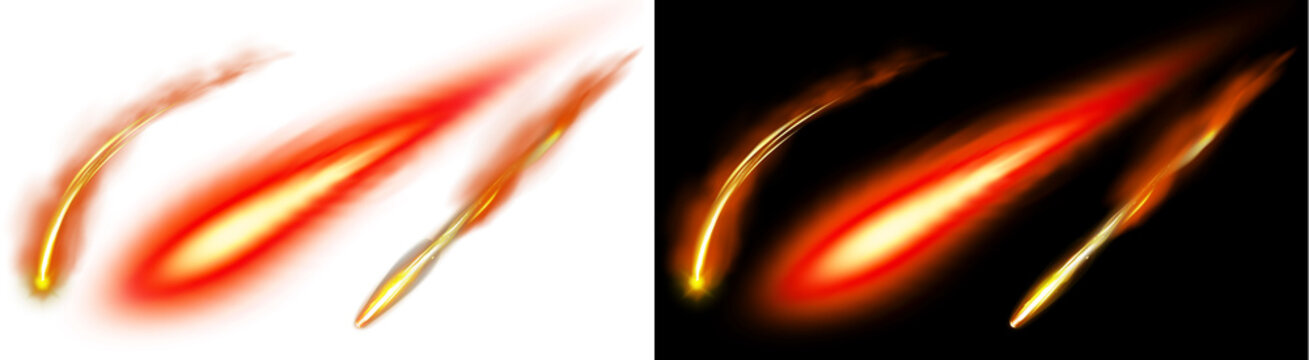 PNG image of&nbsp;Vivid streaks of red and orange glowing fire energy moving fast on transparent background