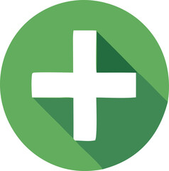 Obraz premium Green Cross Pharmacy Healthcare Icon
