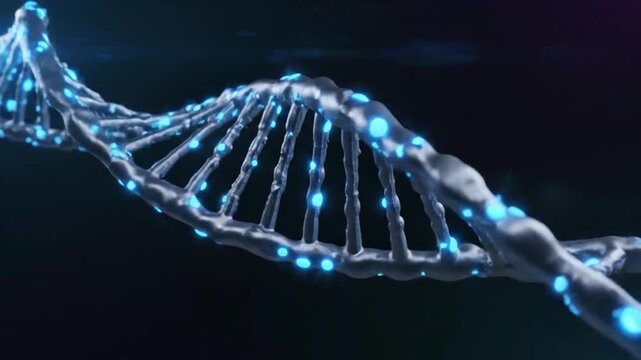 Abstract Animal DNA Concept Visualizing Genetic Mutation
