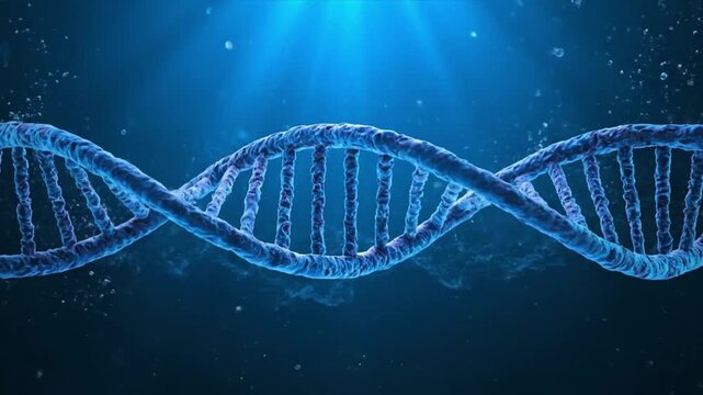 Marine Animal DNA Concept Visualizing Environmental Impact