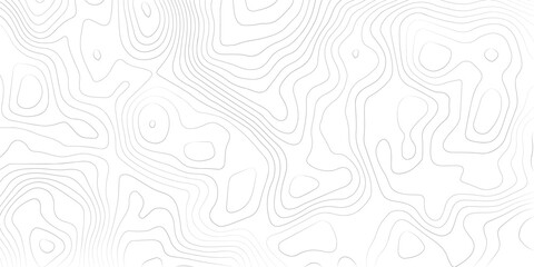 Geography landscape Topo contour map on white background, Topographic contour lines. Seamless pattern with lines Topographic map. Geographic mountain relief diagram line wave carve pattern.  © jr graphics