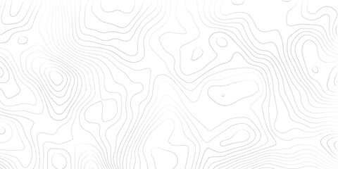 Geography landscape Topo contour map on white background, Topographic contour lines. Seamless pattern with lines Topographic map. Geographic mountain relief diagram line wave carve pattern.  © jr graphics