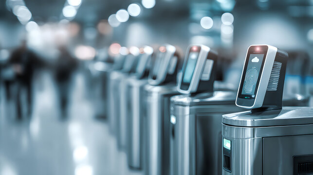 Modern Security Access Control Gate with Fingerprint Recognition and Cloud Digital Authentication 