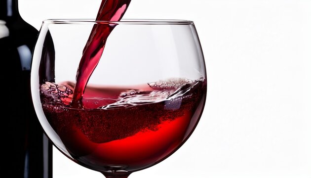 Vinho Tinto Em Taca De Cristal N Efeito Ultra Realista E Fundo Transparente
