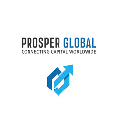 Prosper Global Logo Corporate Identity Symbol.