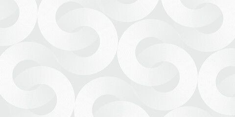 White geometric abstract background overlap layer on bright space with lines effect decoration. modern