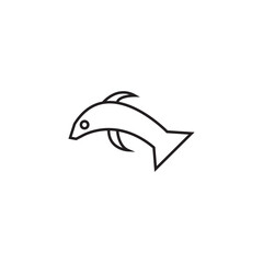 Fototapeta premium dolphin icon