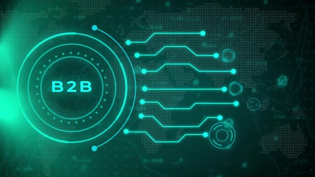 Futuristic digital interface with glowing cyan concentric circles and a wireframe globe overlaying a pixelated map background with data streams and glowing light effects