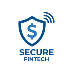 Obraz premium Secure Fintech Logo Vector for Digital Banking Brand