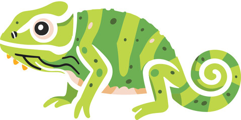 Fototapeta premium 카멜레온 일러스트