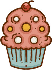 Cute Cupcake Illustration